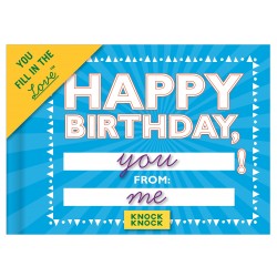 Happy Birthday. Fill in the Blanks