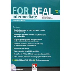 FOR REAL Intermediate Teacher's Book with Class Audio CDs