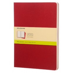 Записник Moleskine Cahier великий / Нелінований Бордо