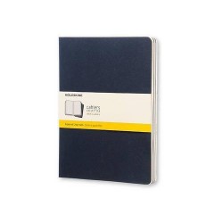 Записник Moleskine Cahier великий / Клітина Синій
