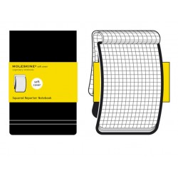 Записник Moleskine Reporter середній  / Клітина Чорний М’який