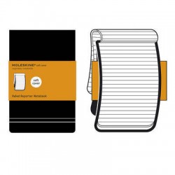 Записник Moleskine Reporter кишеньковий / Лінійка Чорний М’який