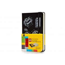 Записник Moleskine LEGO-14 кишеньковий / Нелінований Чорний