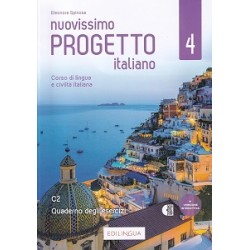 Обложка Progetto Italiano Nuovissimo 4 (C2) Quaderno degli esercizi Progetto Italiano Nuovissimo 4 (C2) Quaderno degli esercizi