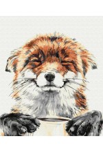 Картина за номерами. Задоволена лисичка(309)